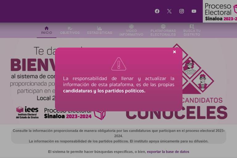 Solo dos candidatas a la Alcaldía por Rosario aparecen en el portal IEES