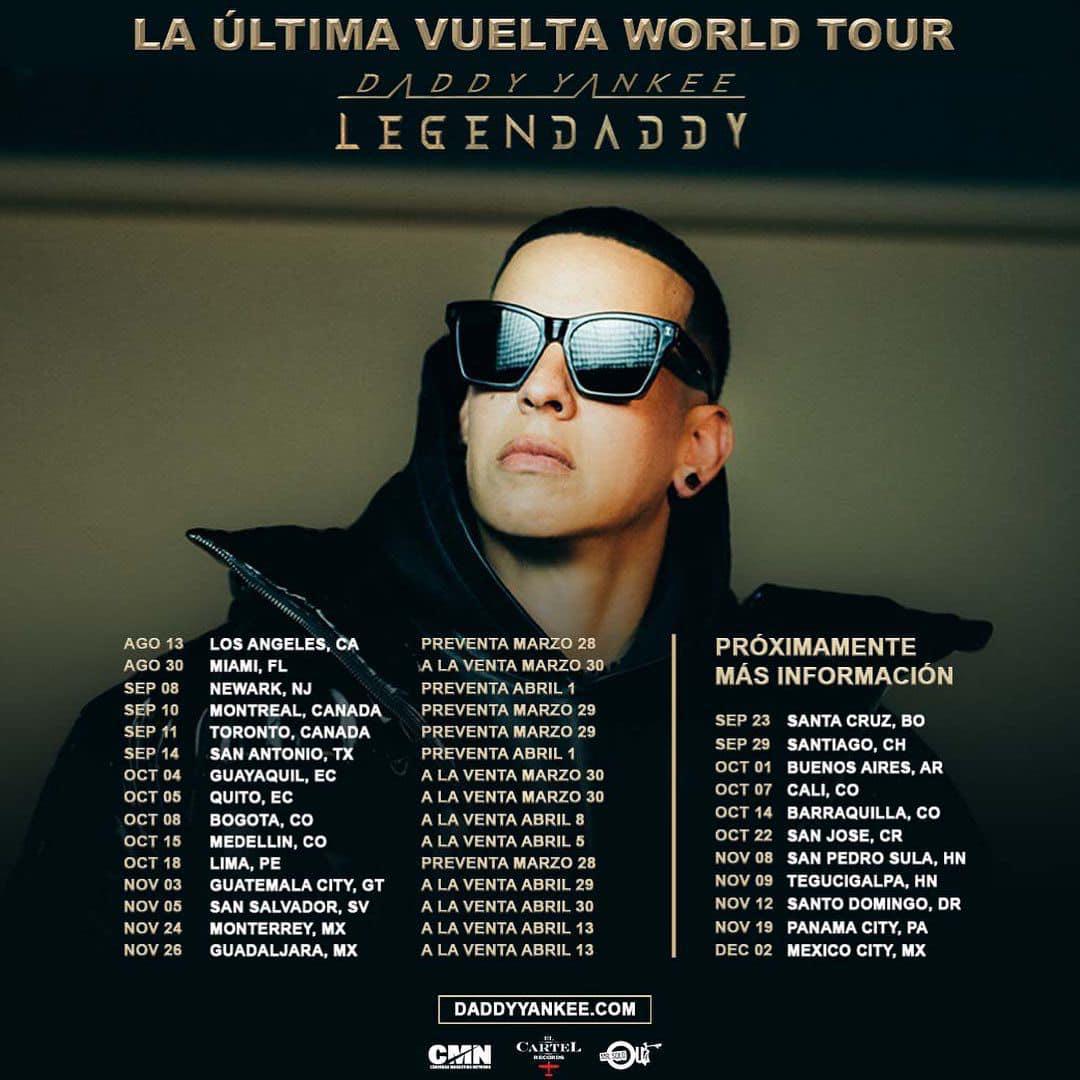 $!Boletos para ver a Daddy Yankee en gira del adiós en México van de 490 a 2,490 pesos