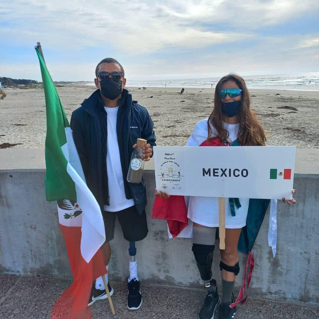 $!Mazatleco Martín Díaz, entre los mejores del Mundial de Para Surfing