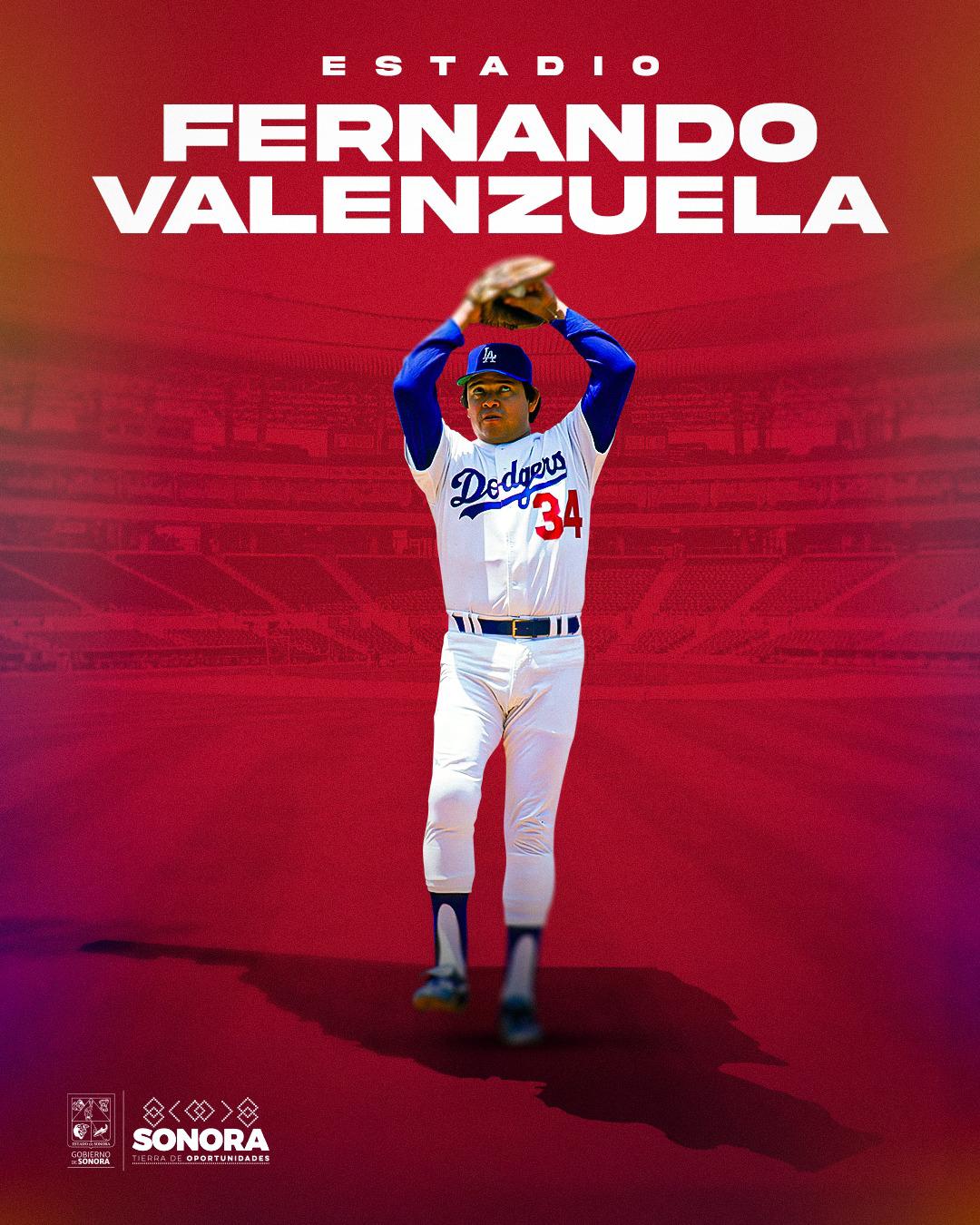 $!Es oficial: Naranjeros de Hermosillo rebautiza su estadio con el nombre de Fernando Valenzuela