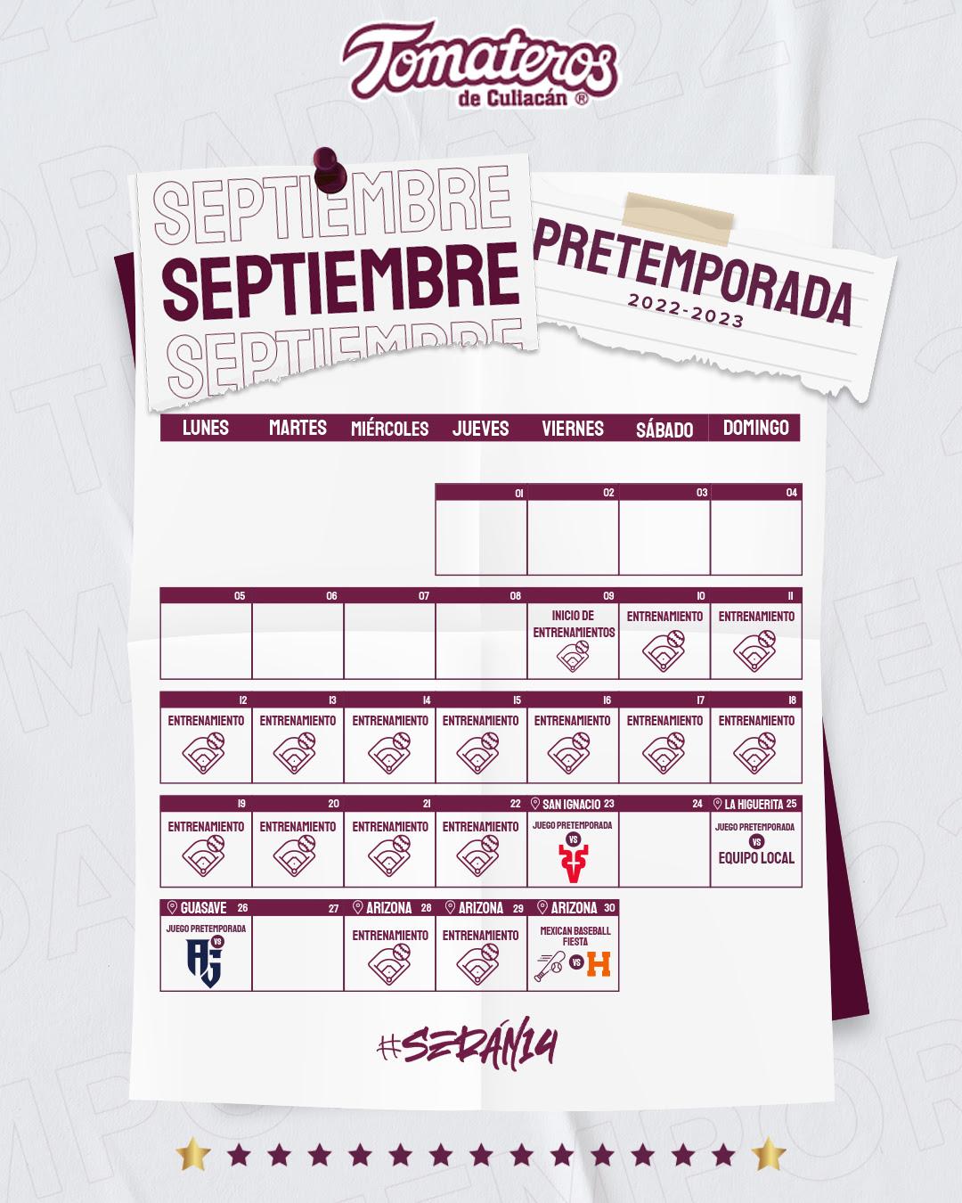 $!Tomateros de Culiacán define 11 duelos de preparación previo a la temporada de la LMP