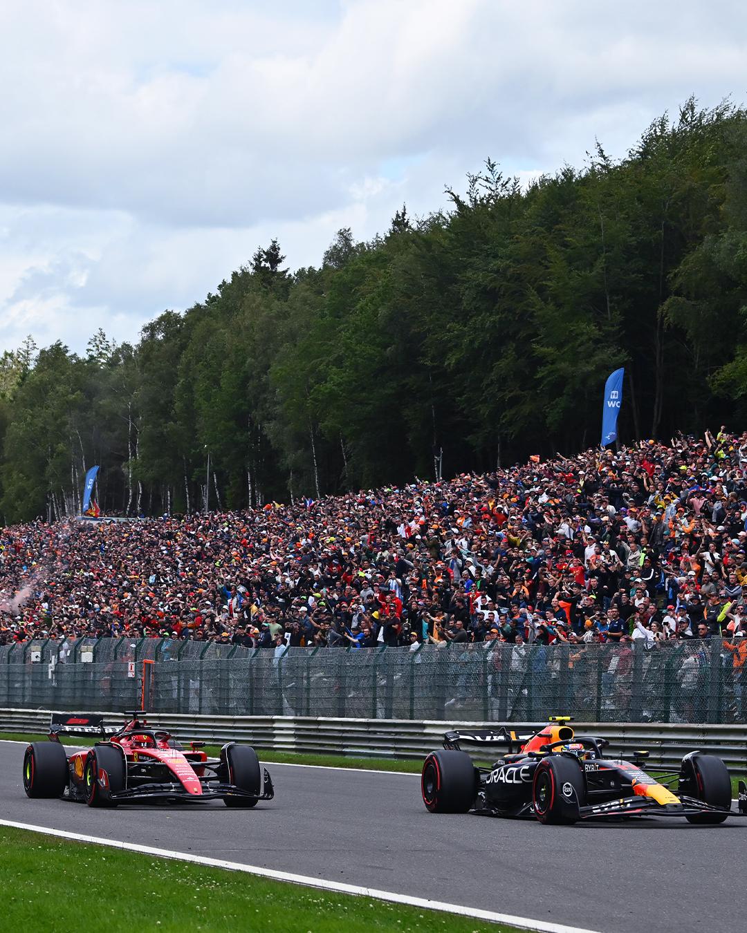 $!Checo Pérez no puede con Verstappen y termina segundo en Bélgica