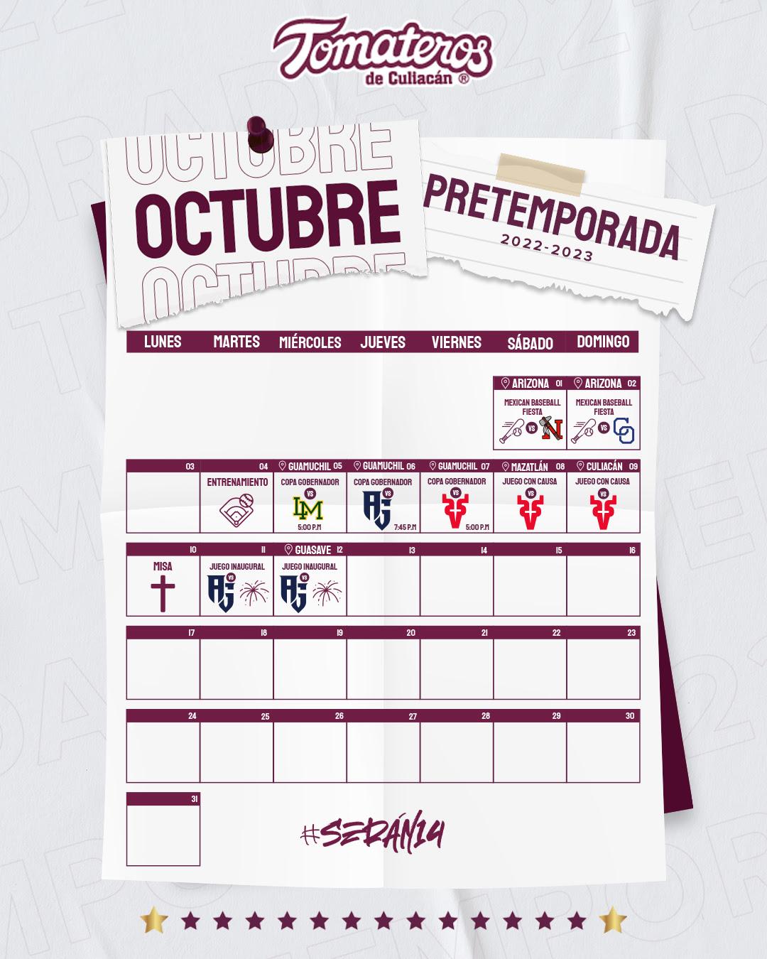 $!Tomateros de Culiacán define 11 duelos de preparación previo a la temporada de la LMP
