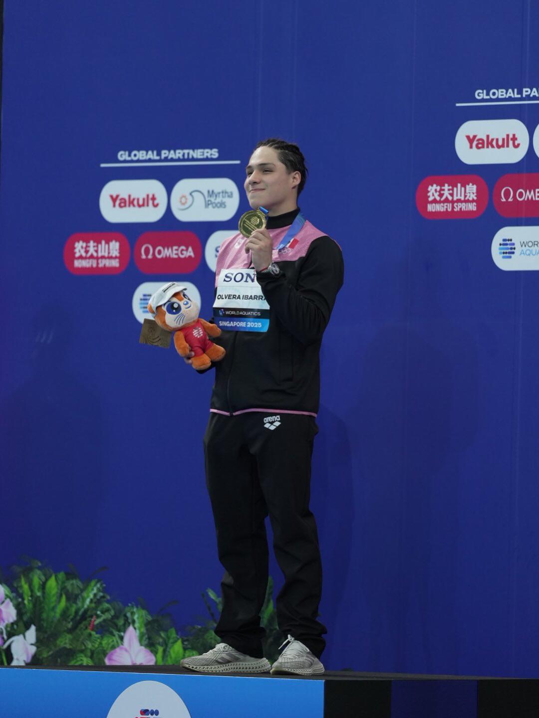 $!Clavadista Osmar Olvera logra oro histórico en Mundial de Deportes Acuáticos Singapur 2025