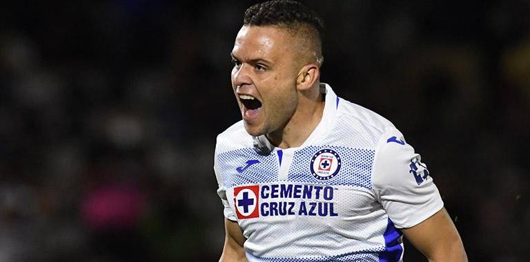 Jonathan ‘Cabecita’ Rodríguez celebra su gol.