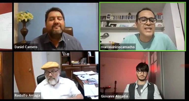 Autoridades del Isic e integrantes de la Fundación Cultural de la Guitarra durante el anuncio.