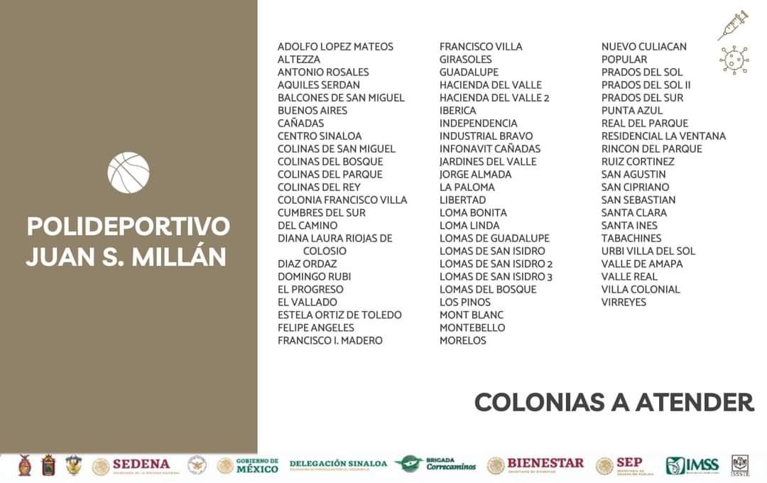 $!Del 24 al 28 de agosto aplicarán segundas dosis contra Covid a jóvenes de 18 a 29 años en Culiacán
