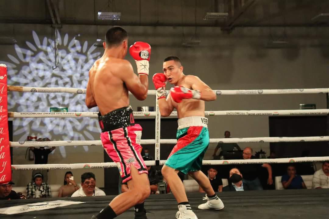 $!Roberto Verdugo y Melissa Esquivel triunfan en peleas por título en Culiacán