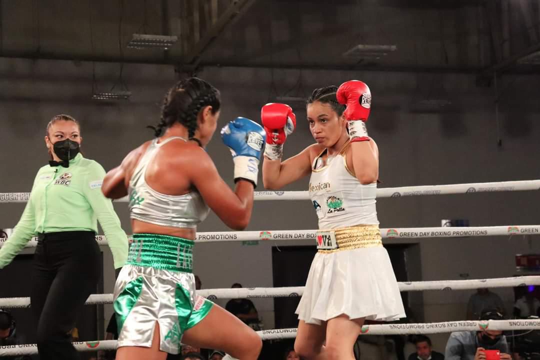 $!Roberto Verdugo y Melissa Esquivel triunfan en peleas por título en Culiacán