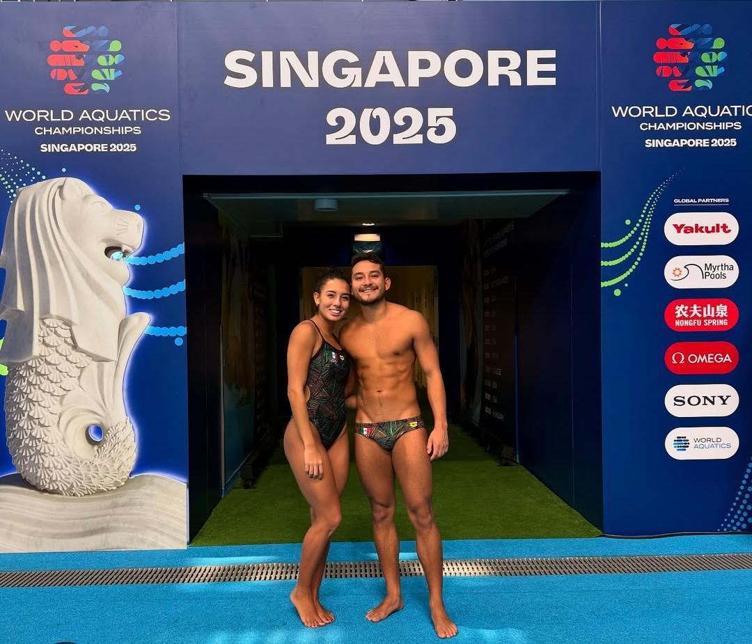 $!Osmar Olvera logra su segunda plata en el Mundial de Deportes Acuáticos Singapur 2025
