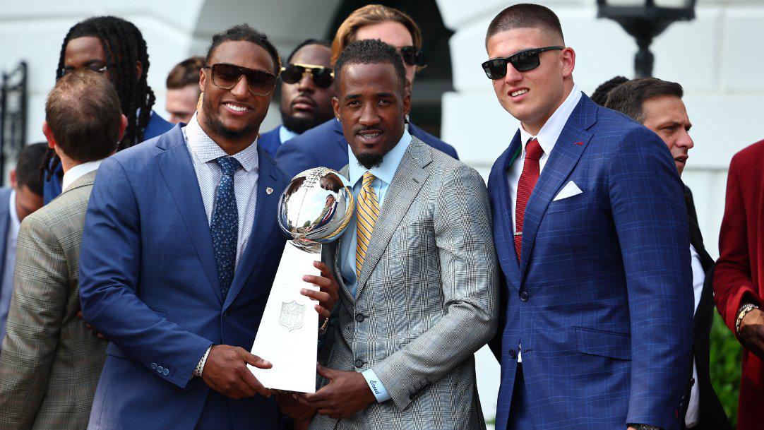 $!Joe Biden recibe a los Chiefs en la Casa Blanca para celebrar su triunfo en el Super Bowl LVII