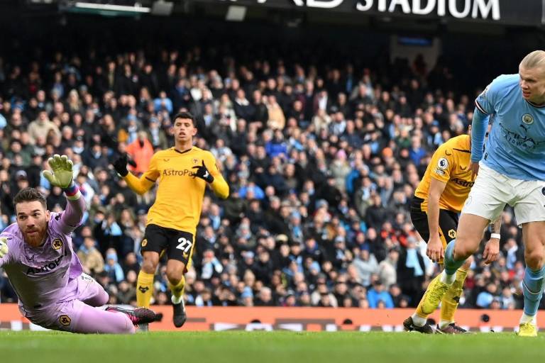 Haaland pulveriza a los Wolves de Raúl Jiménez