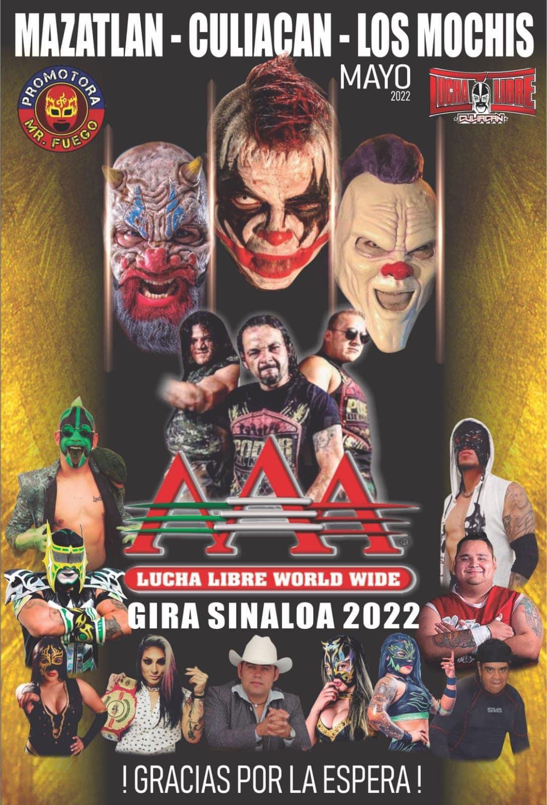 $!Confirmadas las fechas de la gira AAA en Sinaloa