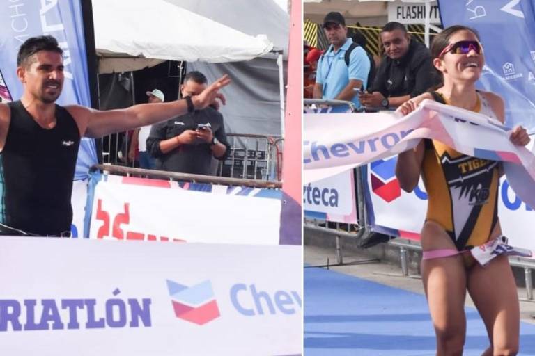 Esteban Gómez y Daniela García se llevan la gloria del Triatlón Pacífico 2023