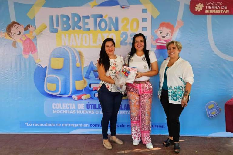 Recolectan útiles escolares a través del ‘Libretón Navolato 2023’