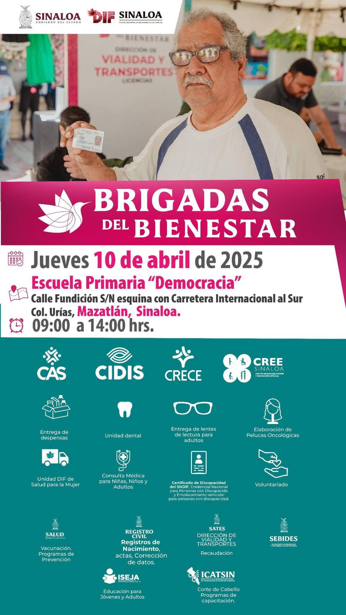 $!DIF Mazatlán llevará la Brigada del Bienestar a la colonia Urías