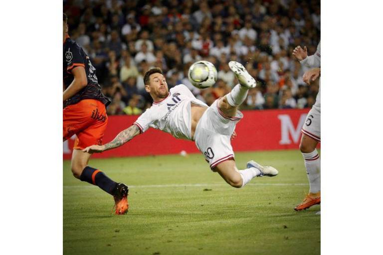 Doblete de Messi en goleada del PSG al Montpellier