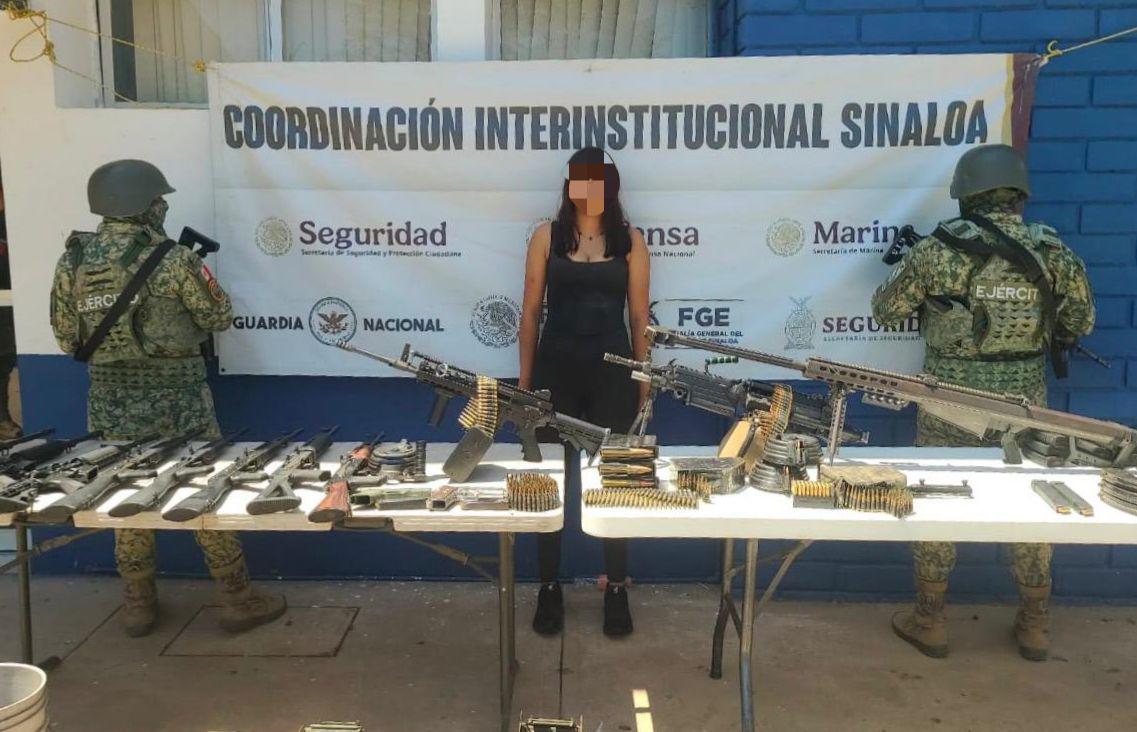 $!Tres detenidos y arsenal asegurado tras agresión a militares en la carretera Culiacán-Navolato
