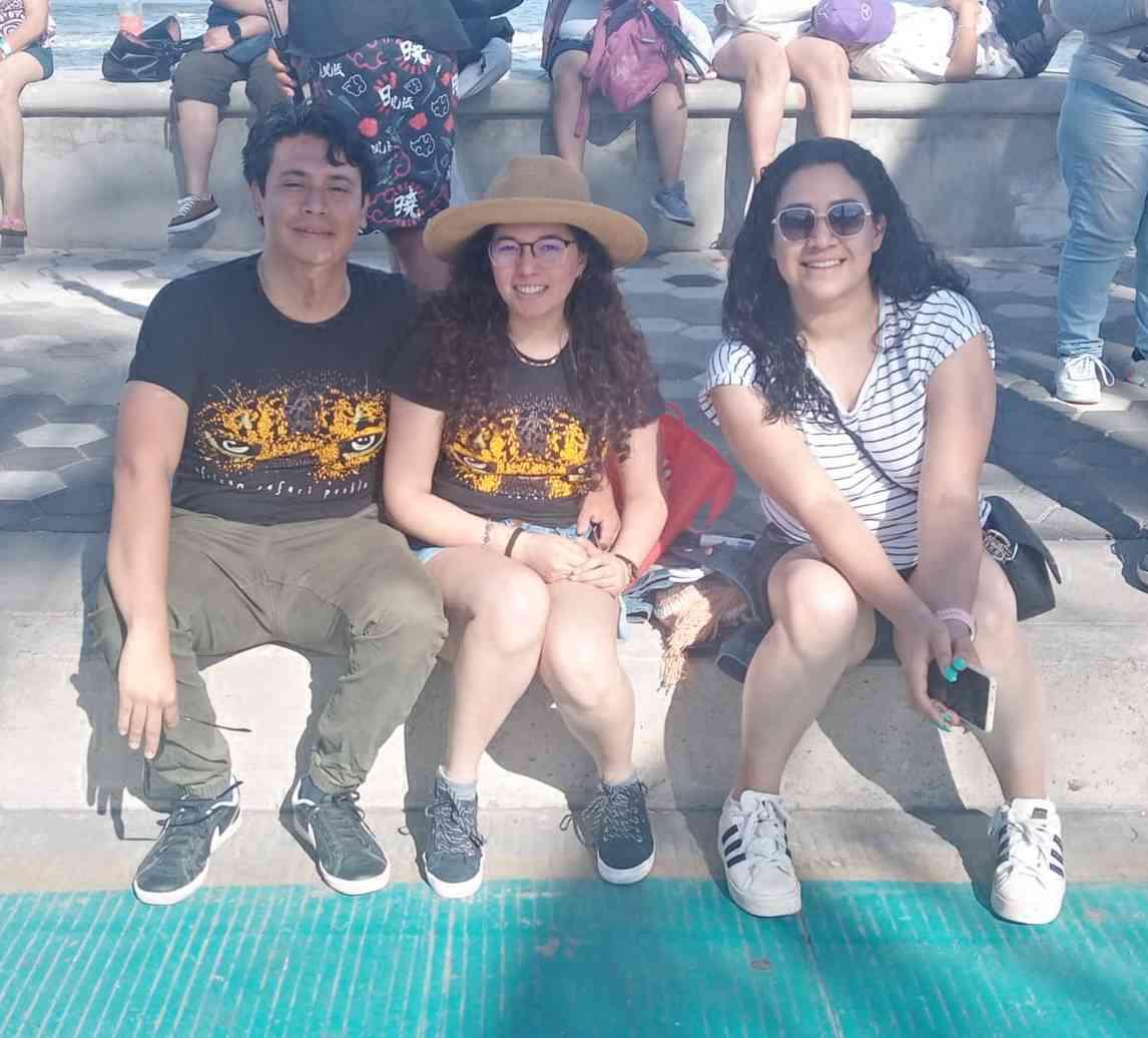$!Jorge Sánchez, Andrea y María López, de Veracruz.