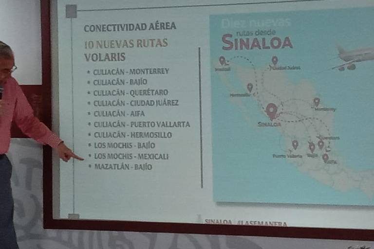 Presentan 10 nuevas rutas de vuelos comerciales para Sinaloa