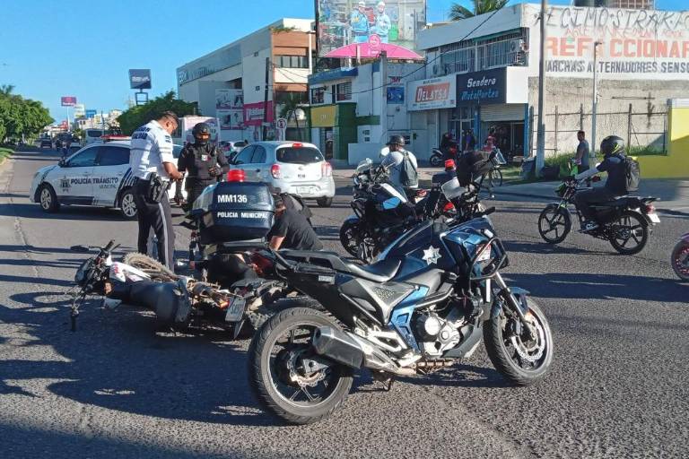 Dos choques casi simultáneos en la Ejército Mexicano dejan cuatro heridos, en Mazatlán