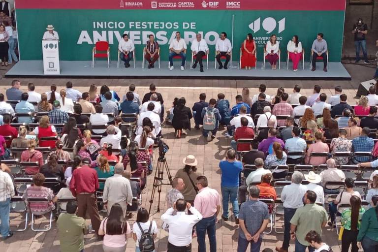 Gobernador y Alcalde inauguran semana de festejos por 491 aniversario de Culiacán