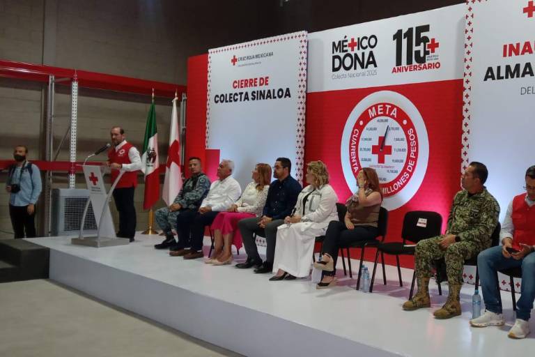 Cruz Roja Sinaloa supera su meta y recauda más de 48 millones de pesos en colecta 2025