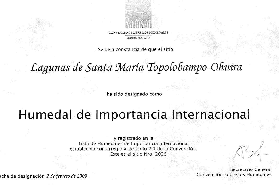 $!Ficha Informativa de los Humedales Ramsar.