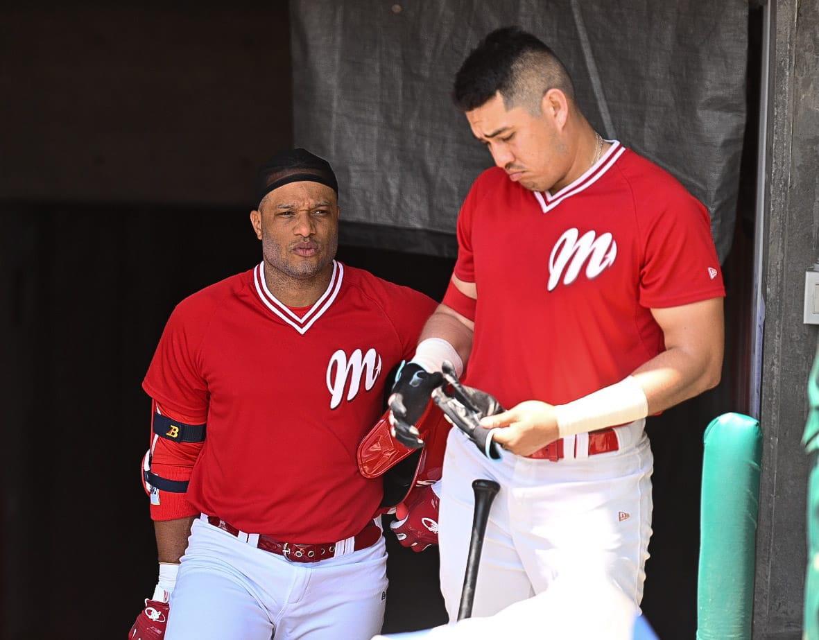 $!Robinson Canó participa en su primer juego de pretemporada con Diablos Rojos del México