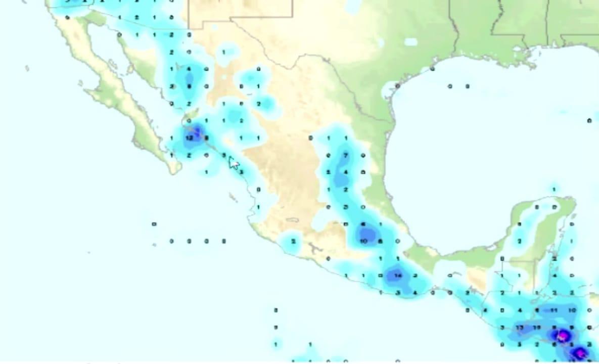 $!‘Alvin’ dejaría lluvias el fin de semana en Sinaloa; este miércoles, hasta 45 grados de temperatura