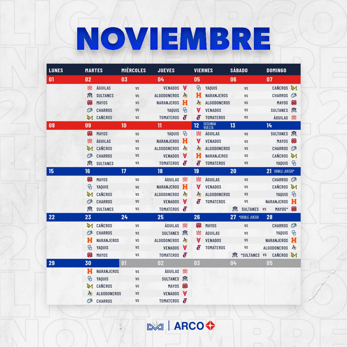 $!Liga Mexicana del Pacífico destapa su calendario de la temporada 2021-2022
