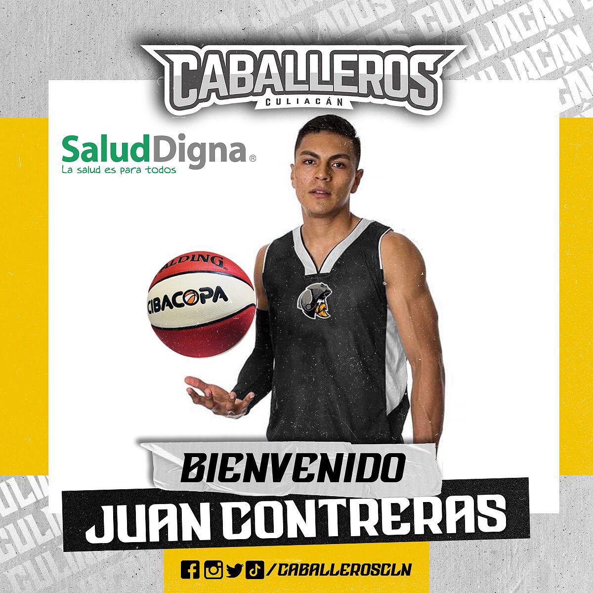 $!Juan Contreras, Novato del Año en la LNBP, se une a Caballeros de Culiacán