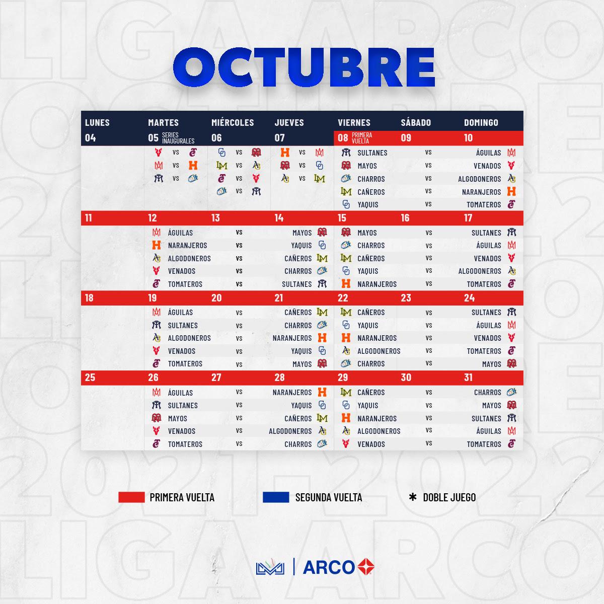 $!Liga Mexicana del Pacífico destapa su calendario de la temporada 2021-2022