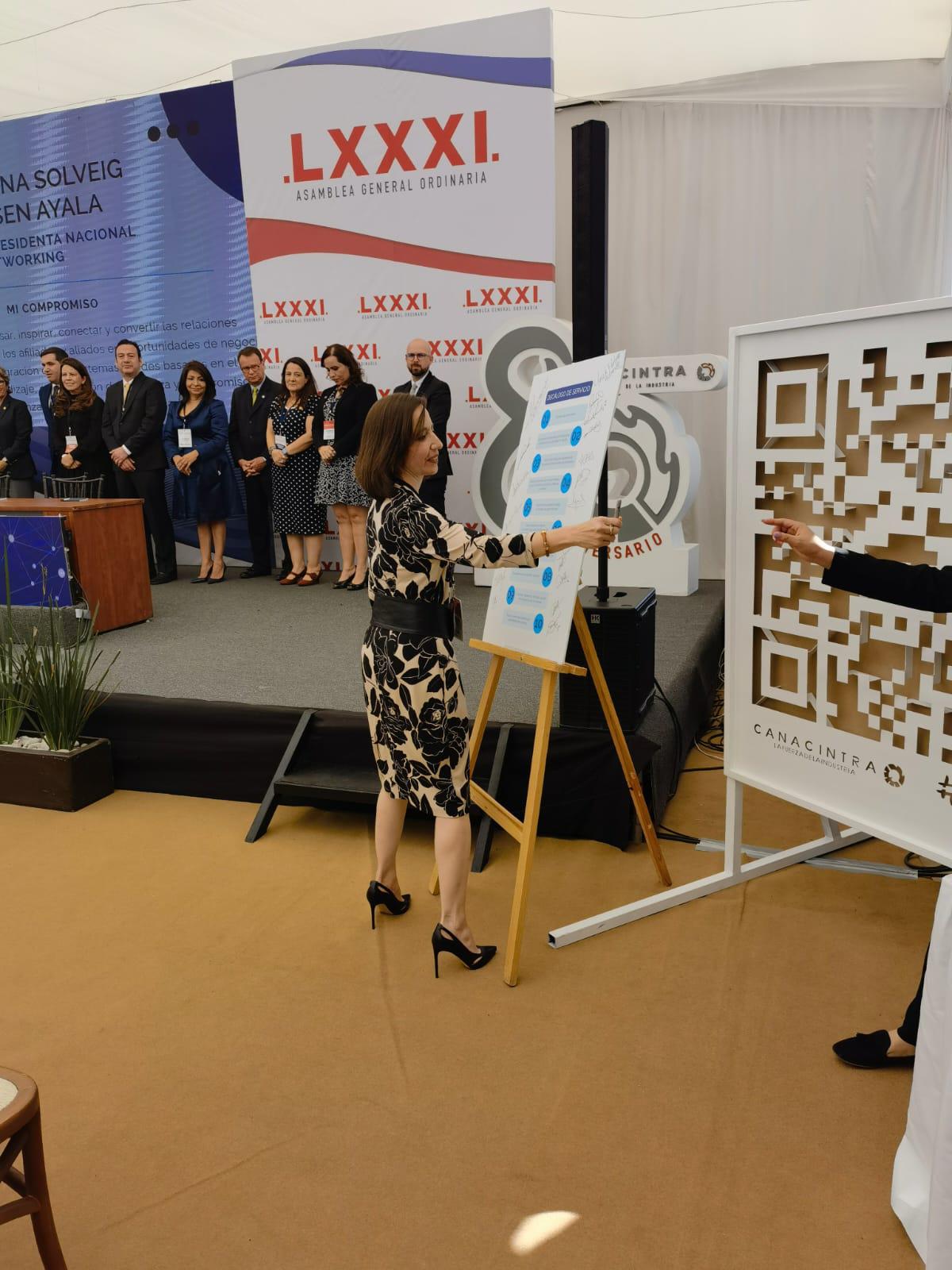 $!Se integra Helena Larsen a dirigencia nacional de Canacintra