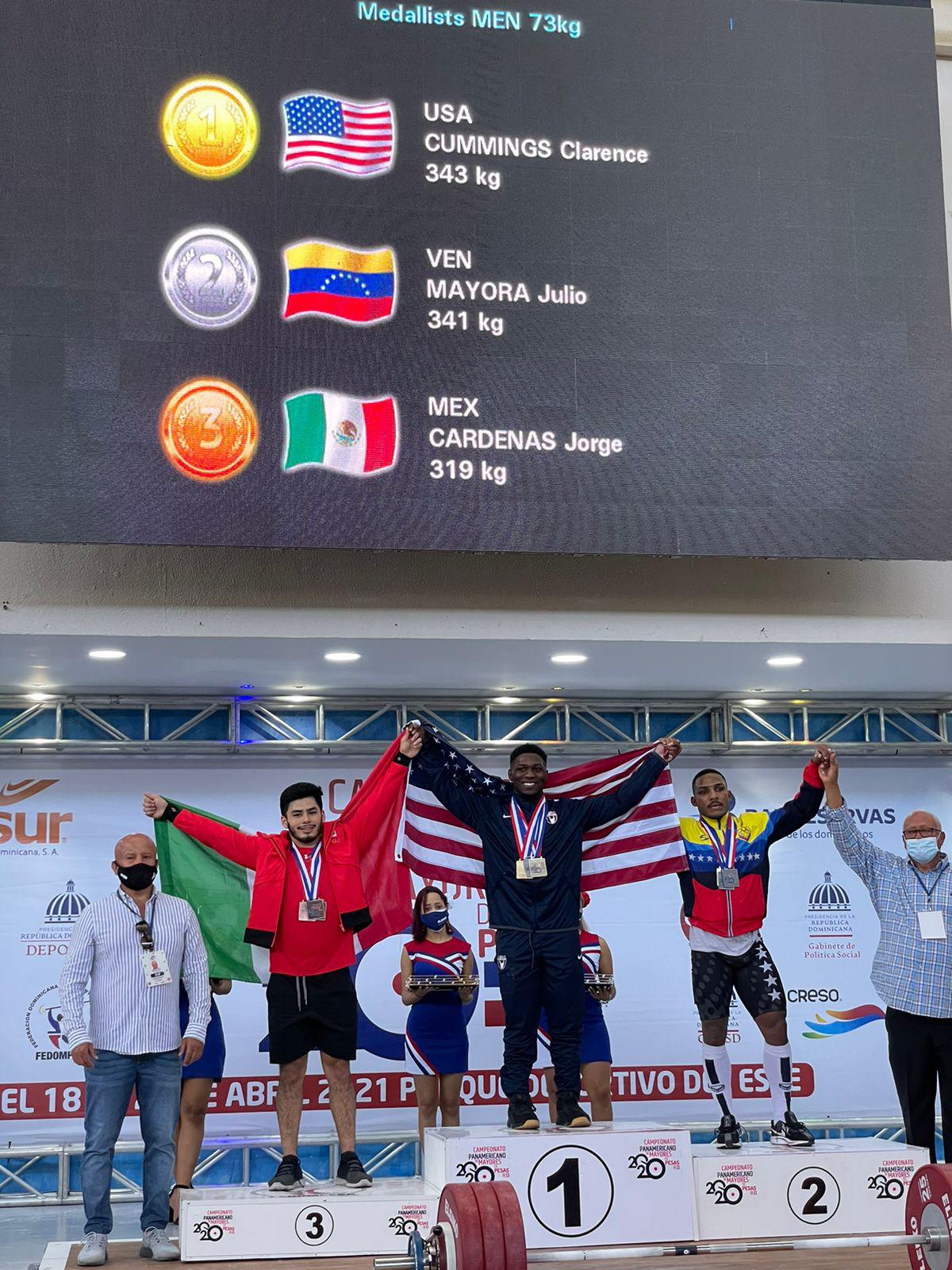 $!Sinaloense Jorge Cárdenas logra tres bronces en Panamericano de Levantamiento de Pesas