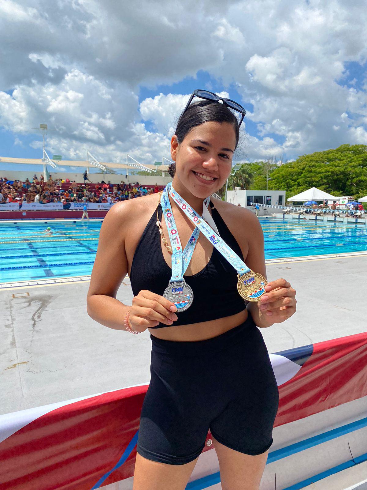 $!Caen primeras medallas para Mazatlán en Nacional de Natación Máster