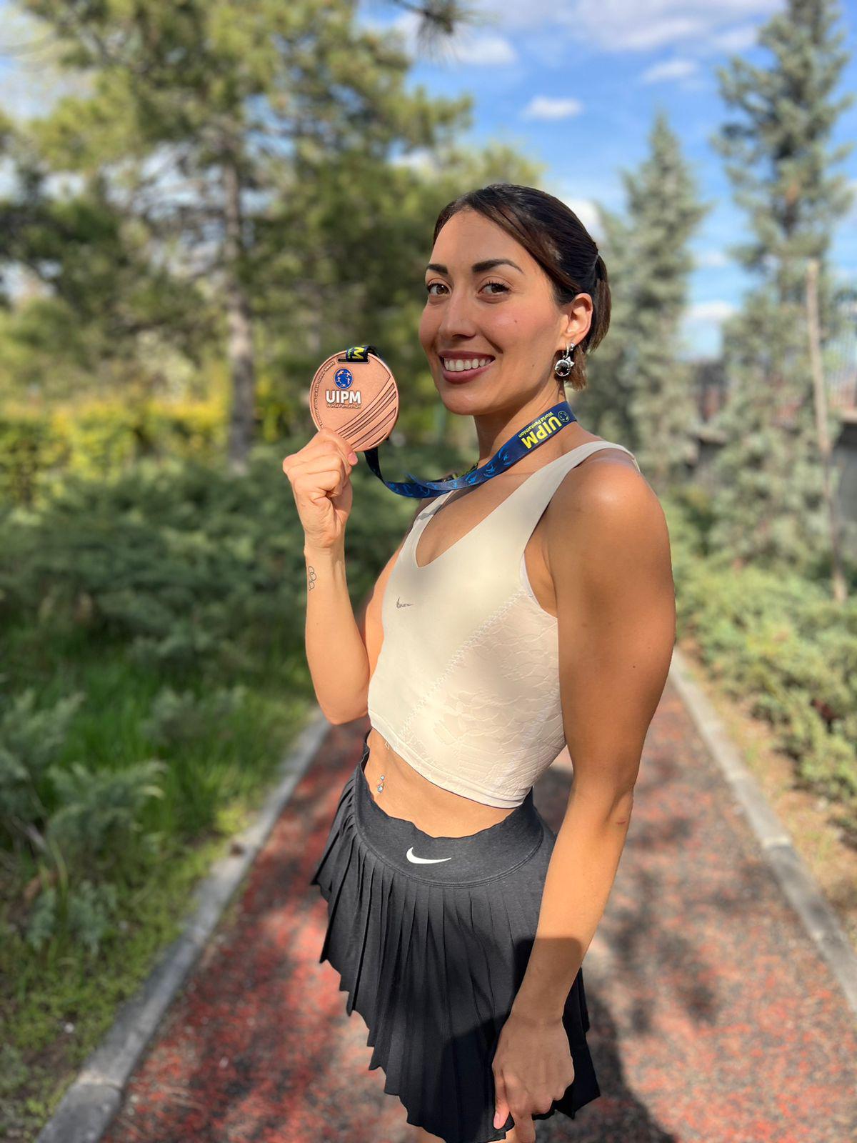 $!Mariana Arceo logra bronce histórico en Copa del Mundo de Pentatlón Moderno