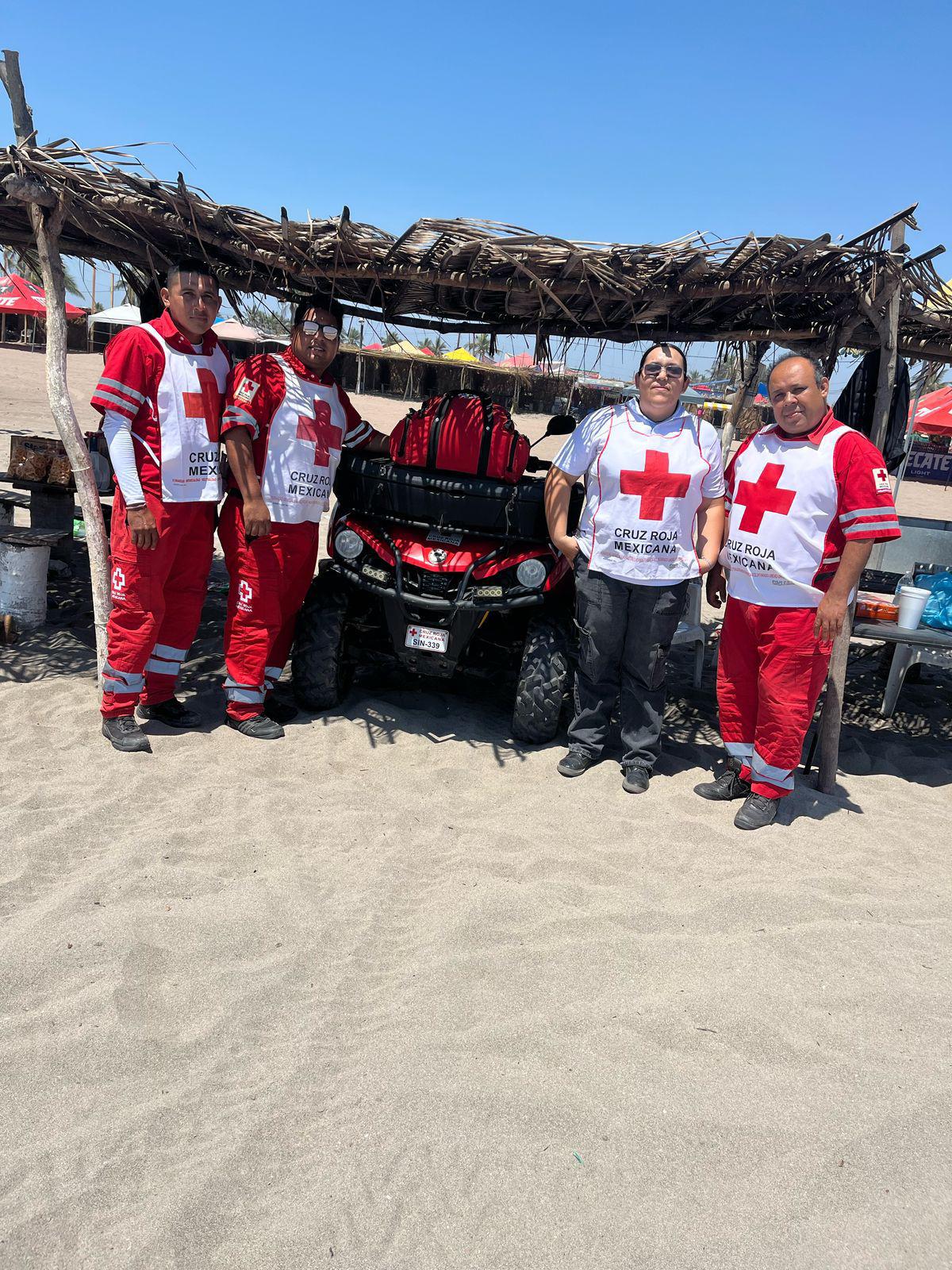 $!Sin incidentes, Cruz Roja mantiene presencia preventiva en las Fiestas del Mar de Las Cabras
