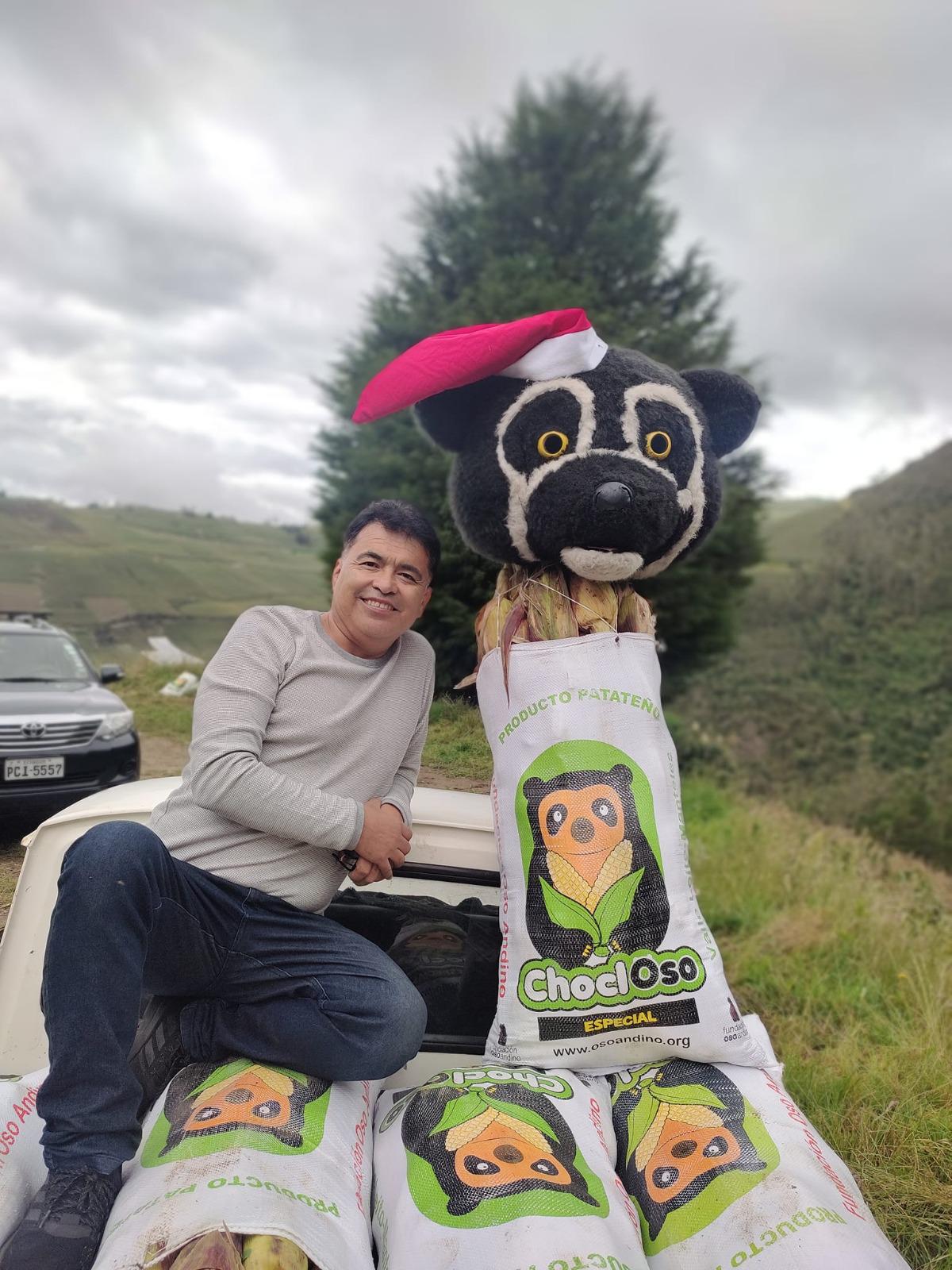 $!El biólogo Armando Castellanos, creador de la iniciativa ChoclOso en Ecuador.