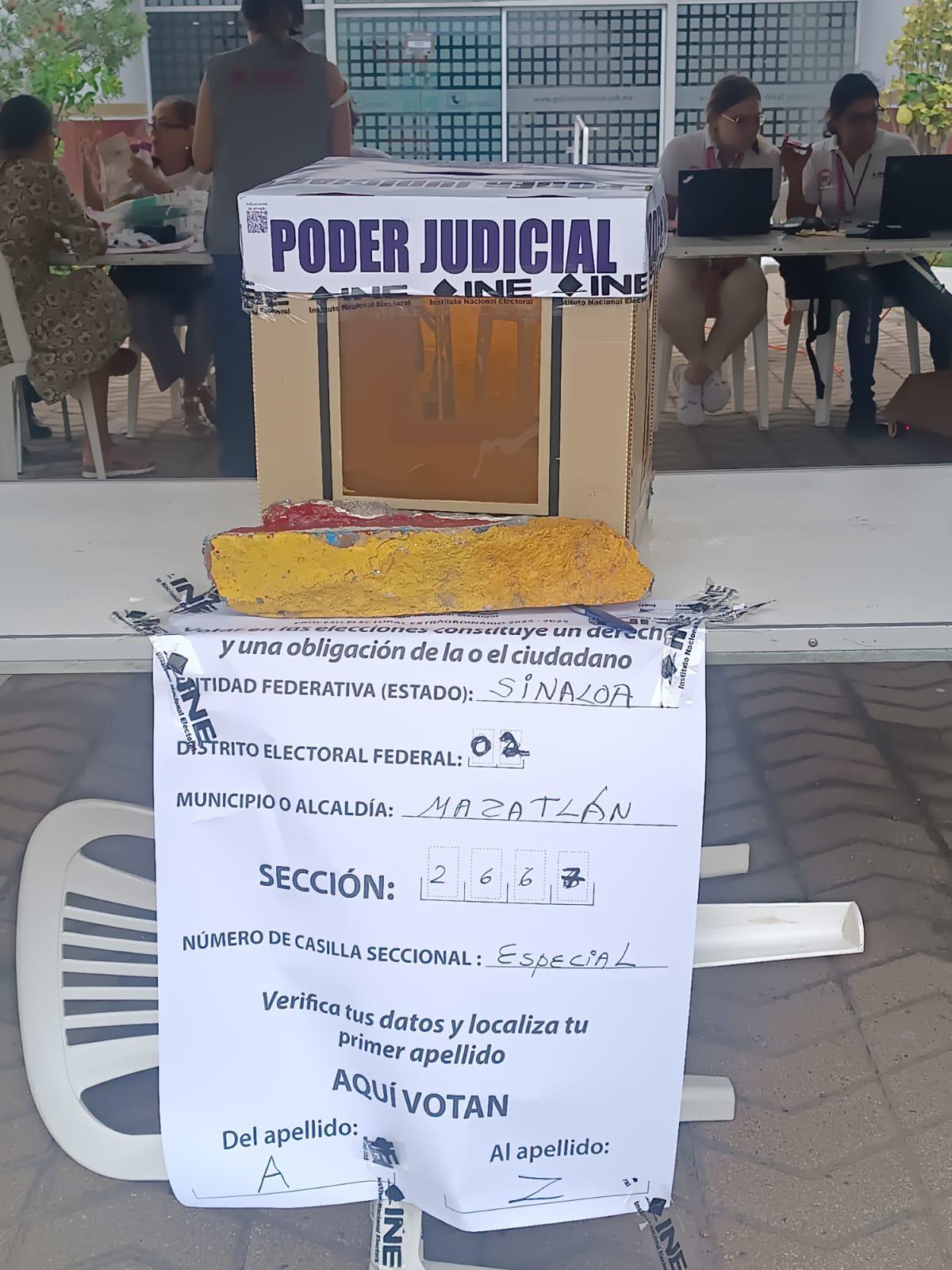 $!Instalan casilla especial de elección judicial en Conapesca