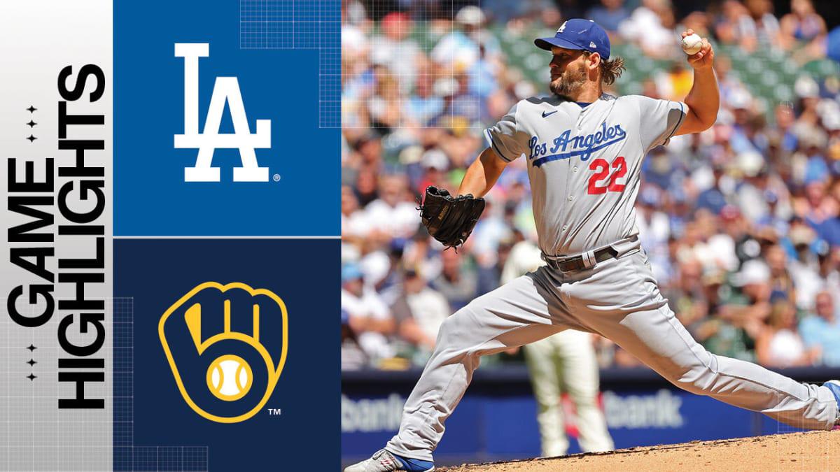 $!Dodgers superan a Cerveceros con trueno y joya de Kershaw