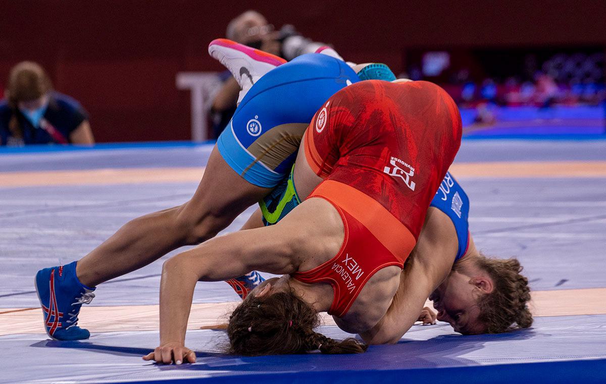 $!Jane Valencia cae en reñido combate en lucha grecorromana de Tokio 2020