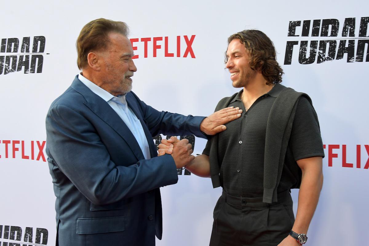$!Arnold junto a su hijo Joseph Baena.