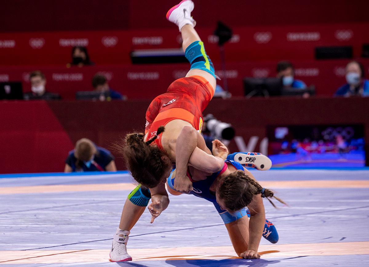 $!Jane Valencia cae en reñido combate en lucha grecorromana de Tokio 2020