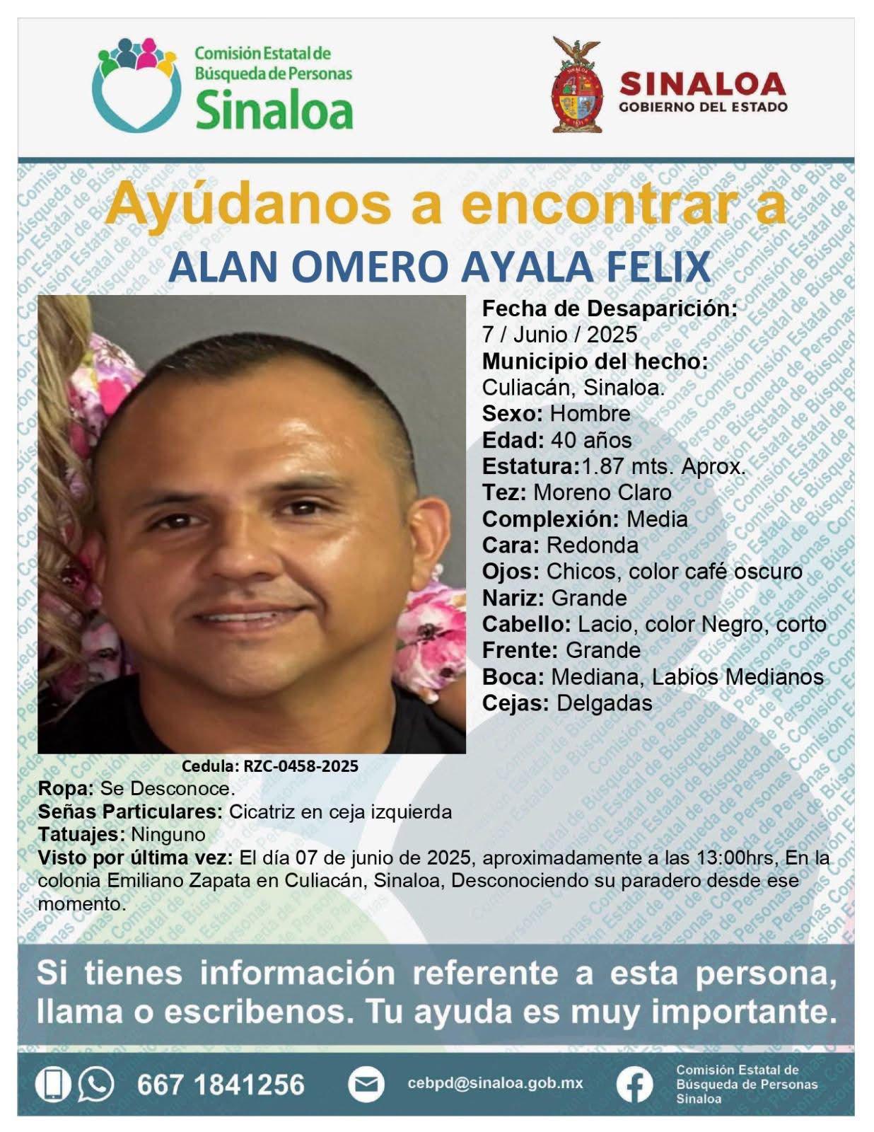 $!Hombre localizado sin vida en Culiacán tenía ficha de búsqueda; fue identificado como Alan Omero