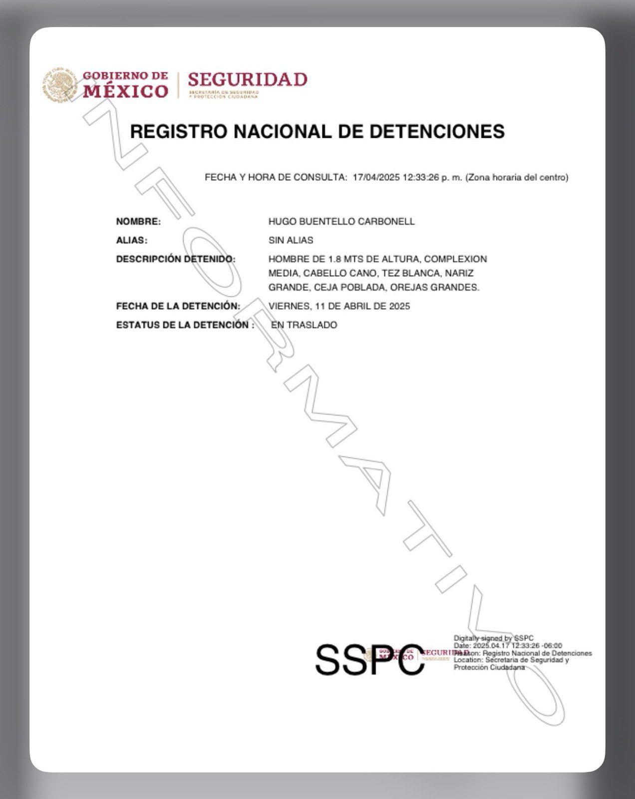 $!Detienen a Hugo Buentello, ex subdirector en Liconsa, presuntamente vinculado con irregularidades en Segalmex