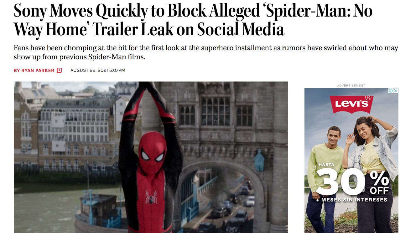 $!Se filtra tráiler de ‘Spiderman: No Way Home’, a través de Tik Tok
