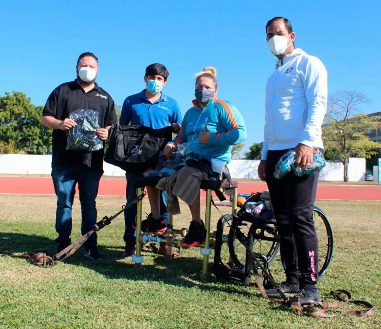 $!Listos la mazatleca Rosa María Guerrero y su entrenador, Juan Castellanos, para Grand Prix de Para Atletismo