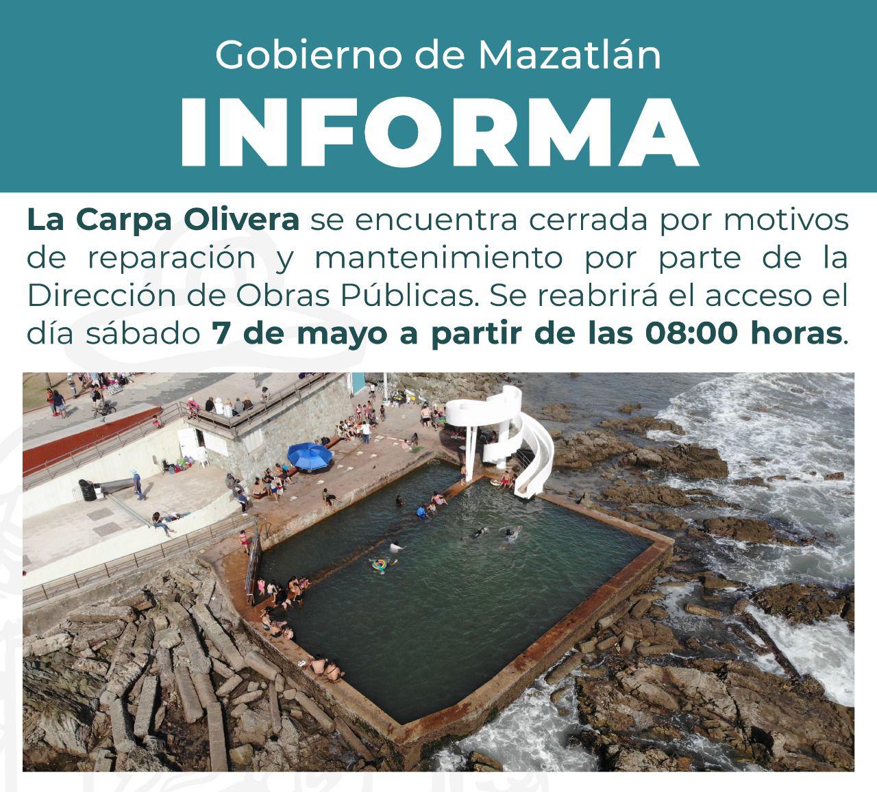 $!Cierran, otra vez, Carpa Olivera en Mazatlán por reparaciones