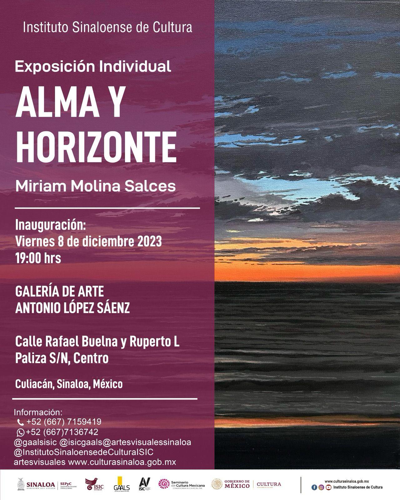 $!Expondrá Miriam Molina Salces ‘Alma y Horizonte’ en la GAALS